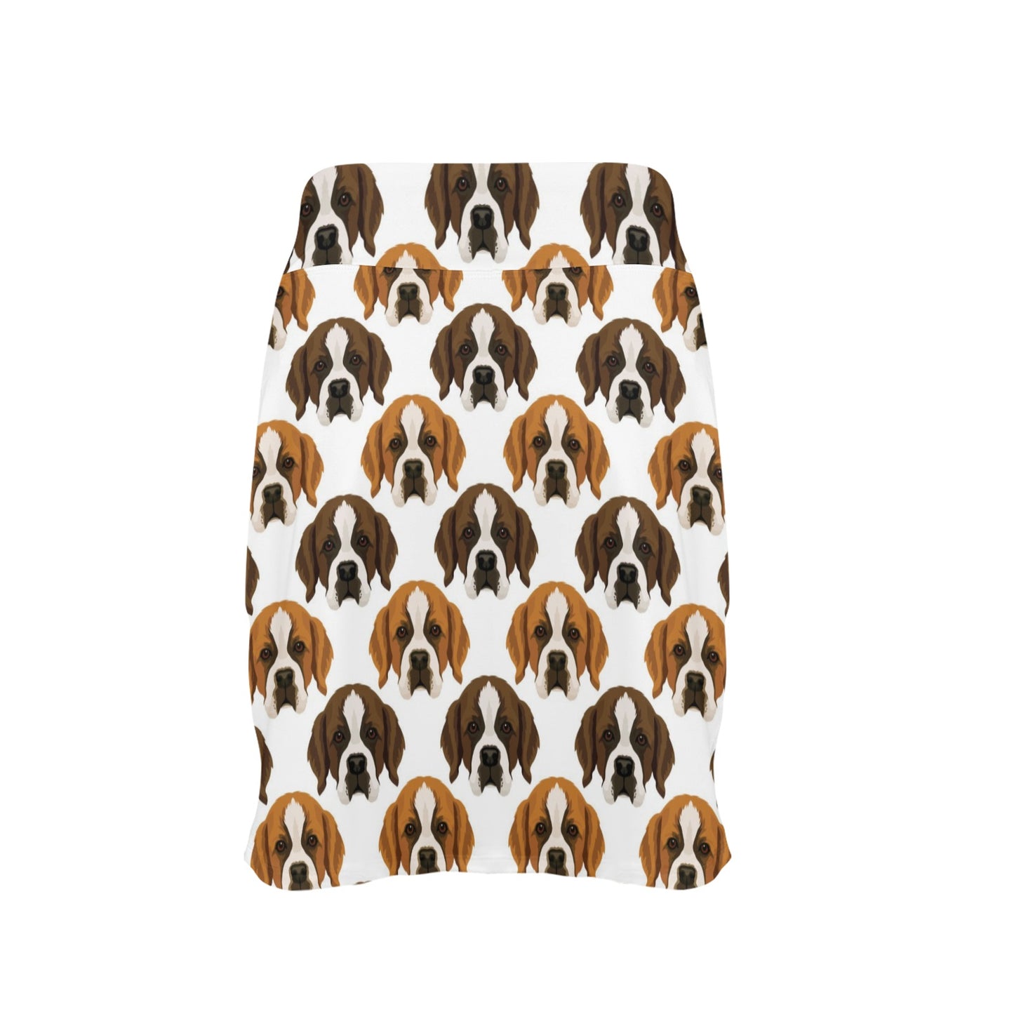 St Bernards Print Design LKS301 17" Golf & Pickleball Skort with Pockets