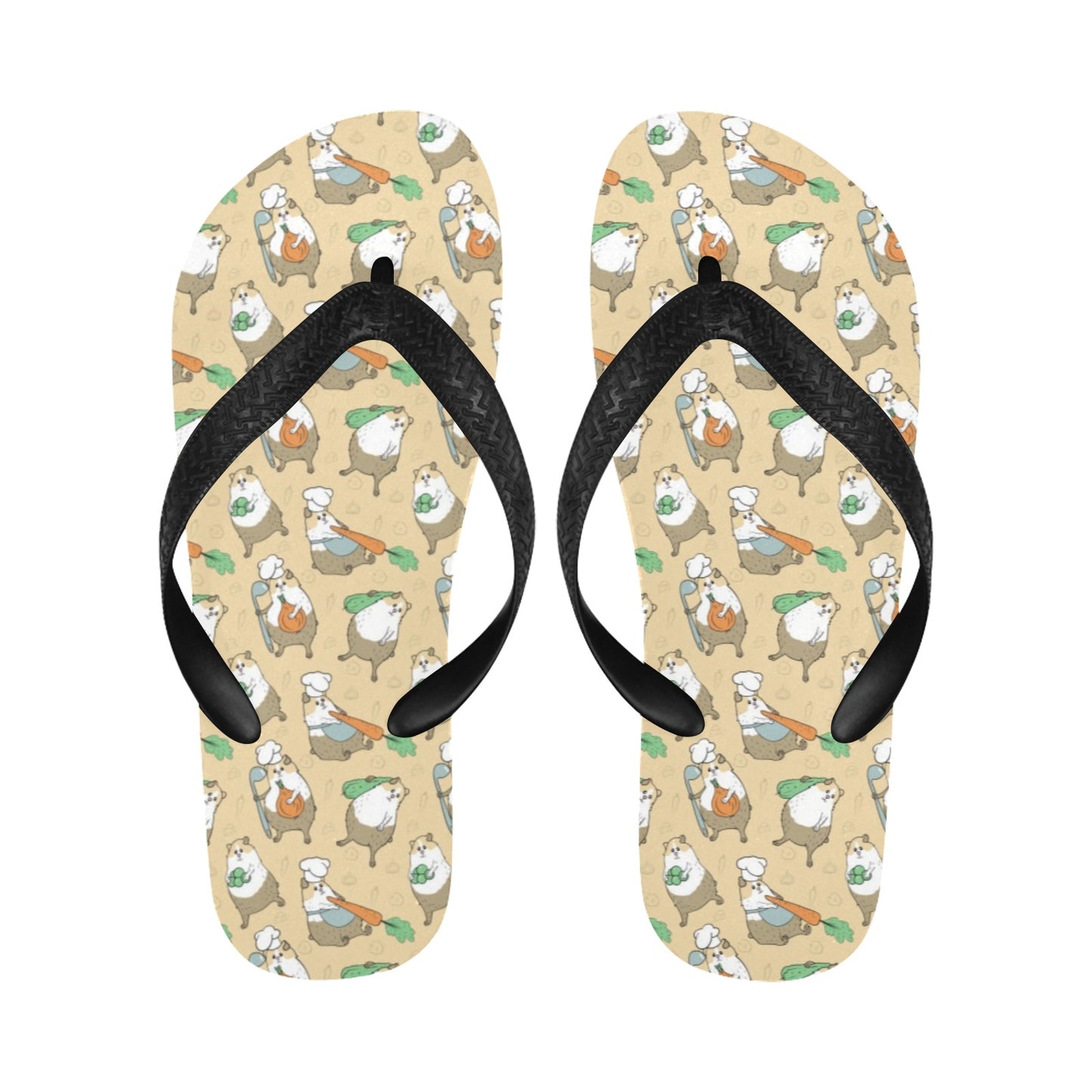 Guinea Pig Print Design LKS401 Flip Flops