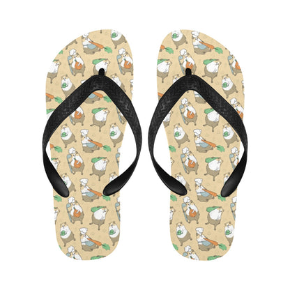 Guinea Pig Print Design LKS401 Flip Flops
