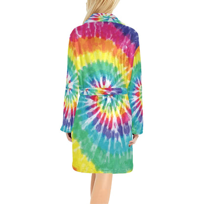 Tie Dye Women's Fleece Robe