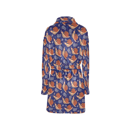 Snail Print Design LKS401 Women's Fleece Robe