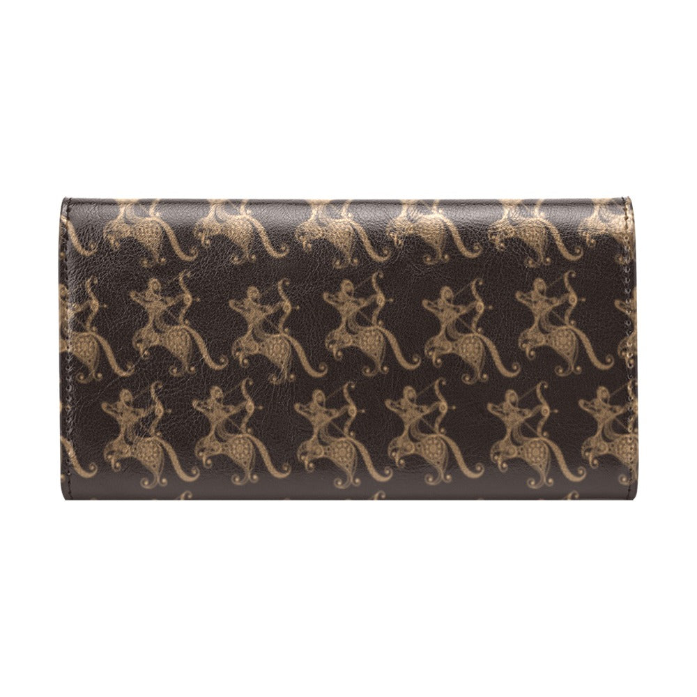 Sagittarius Print Design LKS301 Women's Trifold Wallet