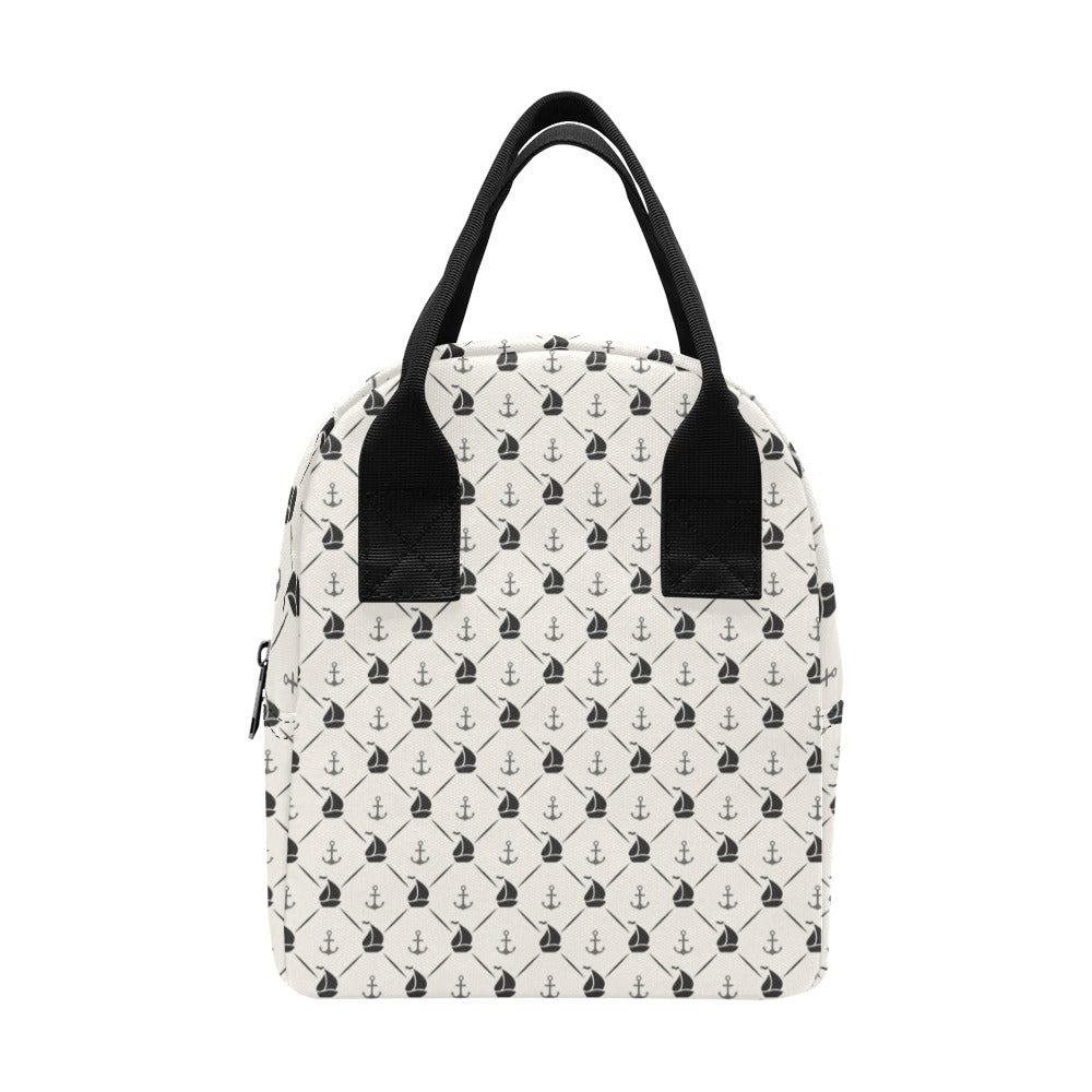 Sailboat Print Design LKS302 Insulated Lunch Bag
