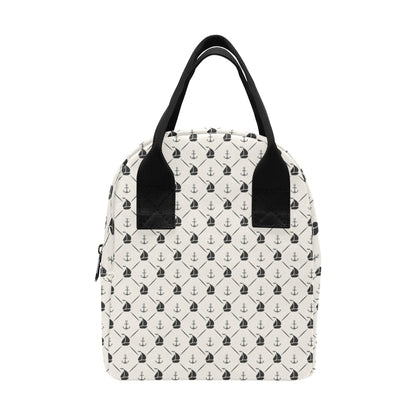 Sailboat Print Design LKS302 Insulated Lunch Bag
