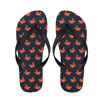 Squirrel Print Design LKS306 Flip Flops