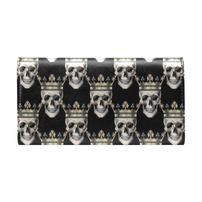 Skull King Print Design LKS3010 Women's Trifold Wallet