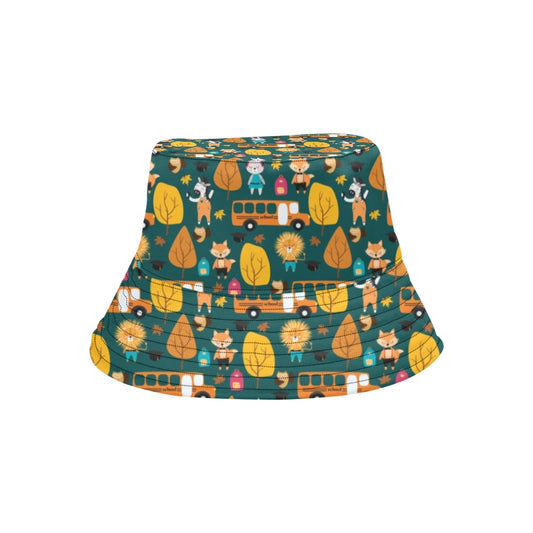 School Bus Print Design LKS309 Unisex Bucket Hat