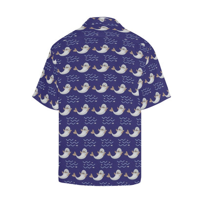 Sea Lion Print Design LKS404 Men's Men's Hawaiian Shirt