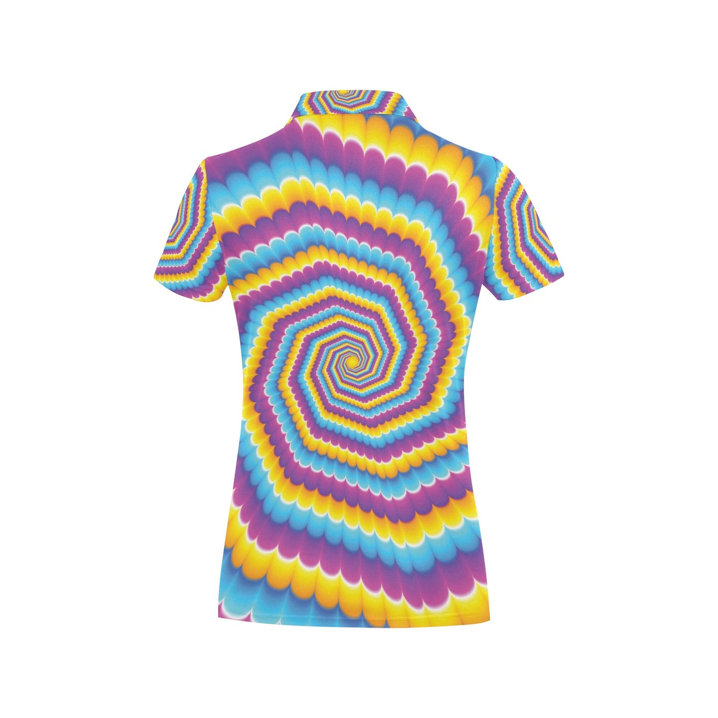 Optical illusion Pattern Print Design A04 Women's Polo Shirt