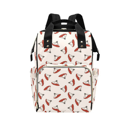 Skydiver Print Design LKS302 Diaper Bag Backpack