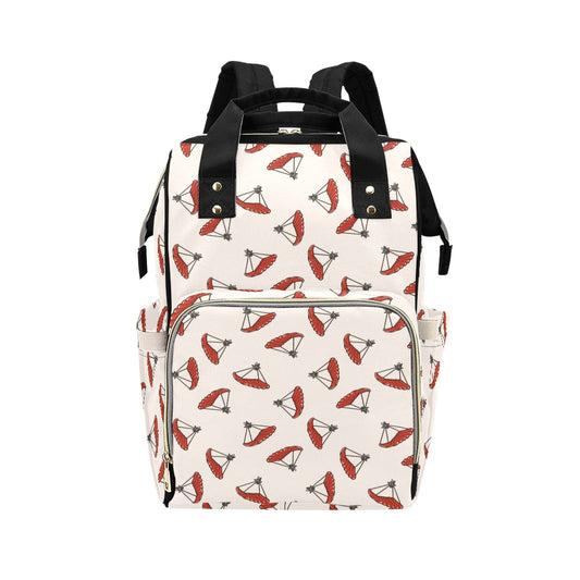Skydiver Print Design LKS302 Diaper Bag Backpack