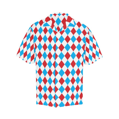 Harlequin Print Design LKS402 Men's Men's Hawaiian Shirt