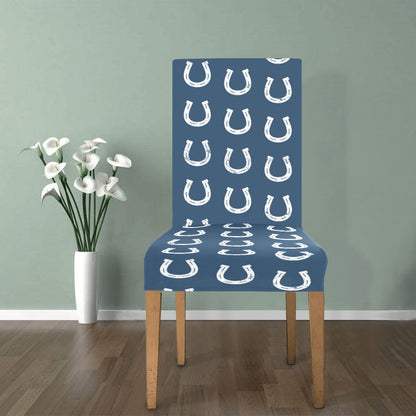 Horseshoe Print Design LKS301 Dining Chair Slipcover