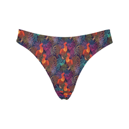 Rooster Print Style Women's Thongs