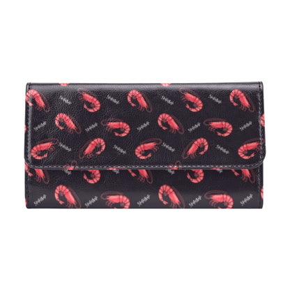 Shrimp Print Design LKS302 Women's Trifold Wallet