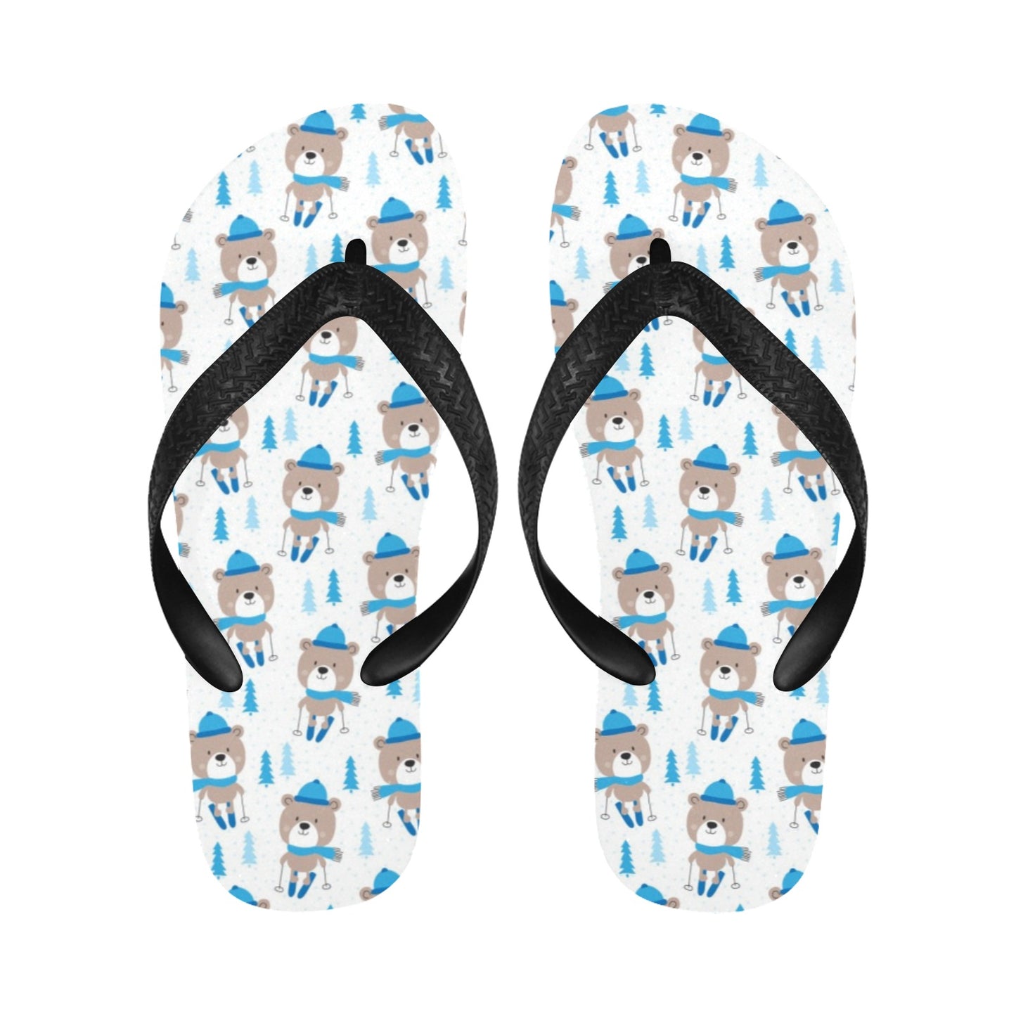 Ski Print Design LKS306 Flip Flops