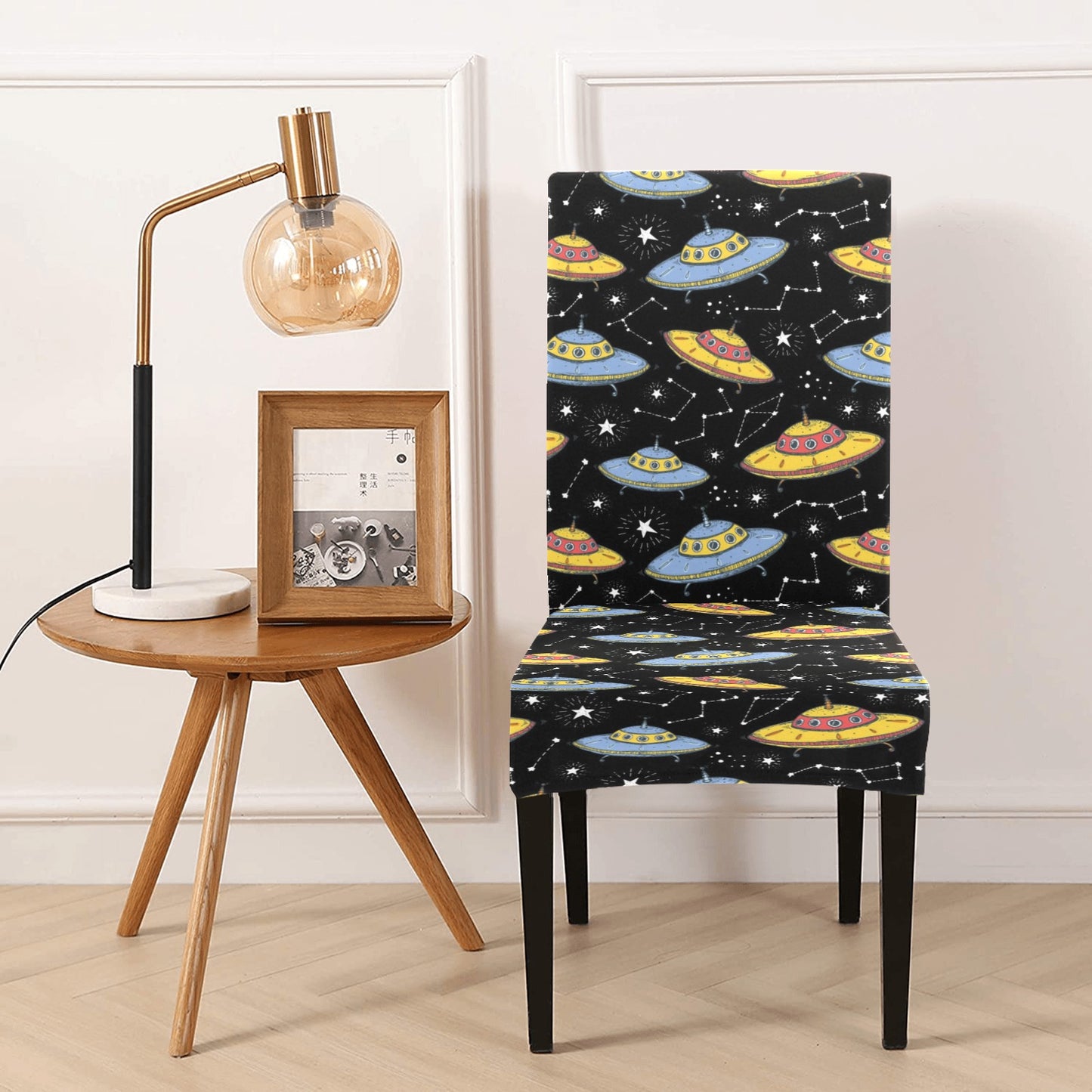 UFO Print Design LKS307 Dining Chair Slipcover