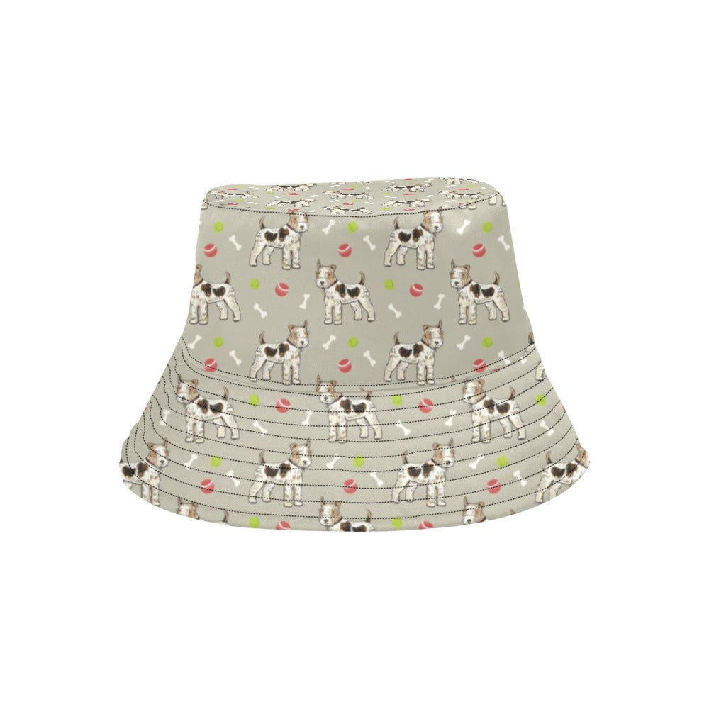 Toy Fox Terriers Print Design LKS301 Unisex Bucket Hat