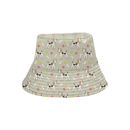 Toy Fox Terriers Print Design LKS301 Unisex Bucket Hat