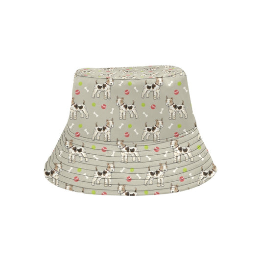 Toy Fox Terriers Print Design LKS301 Unisex Bucket Hat