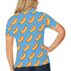 Hot Dog Pattern Print Design 02 Women's Polo Shirt