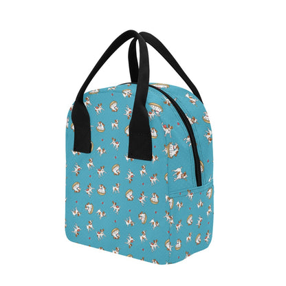 Russell Terriers Playing Print Design LKS305 Insulated Lunch Bag