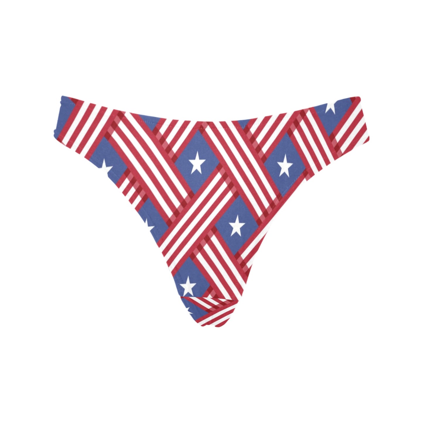 American flag Pattern Women's Thongs