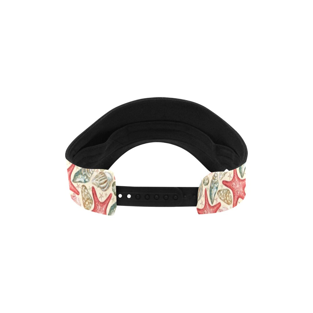 Seashell Print Design LKS301 Unisex Sun Visor