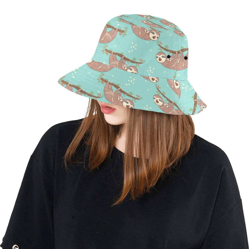 Sloth Print Design LKS302 Unisex Bucket Hat