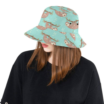 Sloth Print Design LKS302 Unisex Bucket Hat