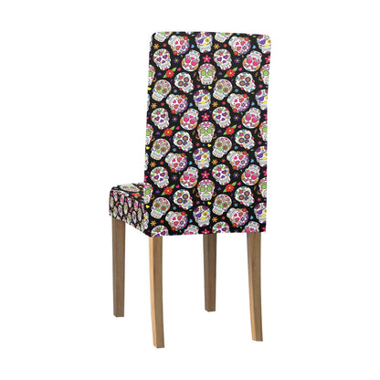 Sugar Skull Print Design LKS302 Dining Chair Slipcover