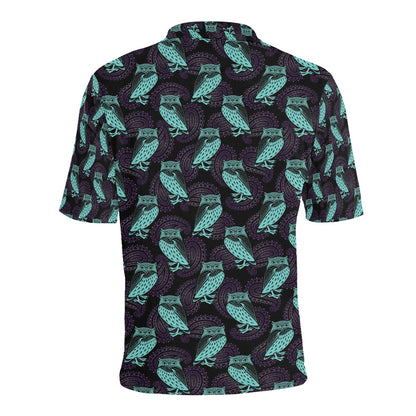 Tribal Pattern Print Design LKS3010 Men Polo Shirt
