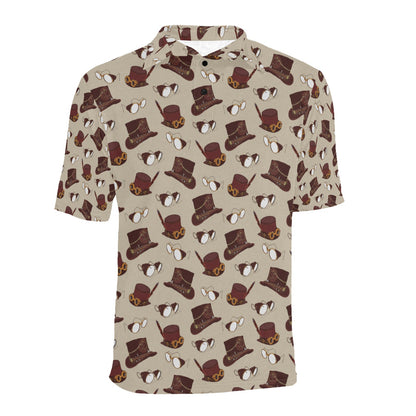 Steampunk Hat Print Design LKS301 Men Polo Shirt