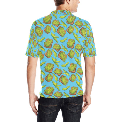Sandwich Avocado Print Design LKS306 Men Polo Shirt