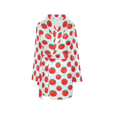 Tomato Print Design LKS307 Women's Fleece Robe