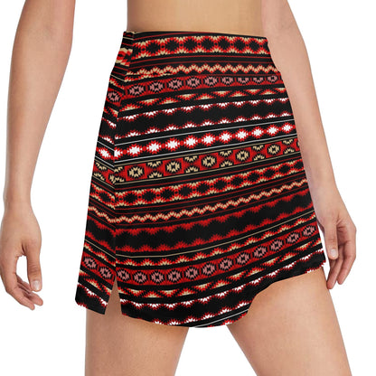 Southwestern Themed 17" Golf & Pickleball Skort with Pockets