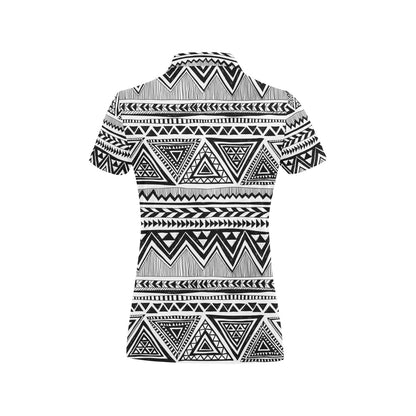 Draw Tribal Aztec Women's Polo Shirt