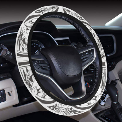 Samoan Style Print Design LKS301 Steering Wheel Cover with Elastic Edge