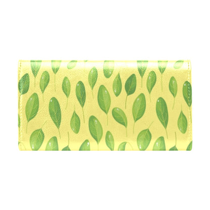 Spinach Print Design LKS302 Women's Trifold Wallet