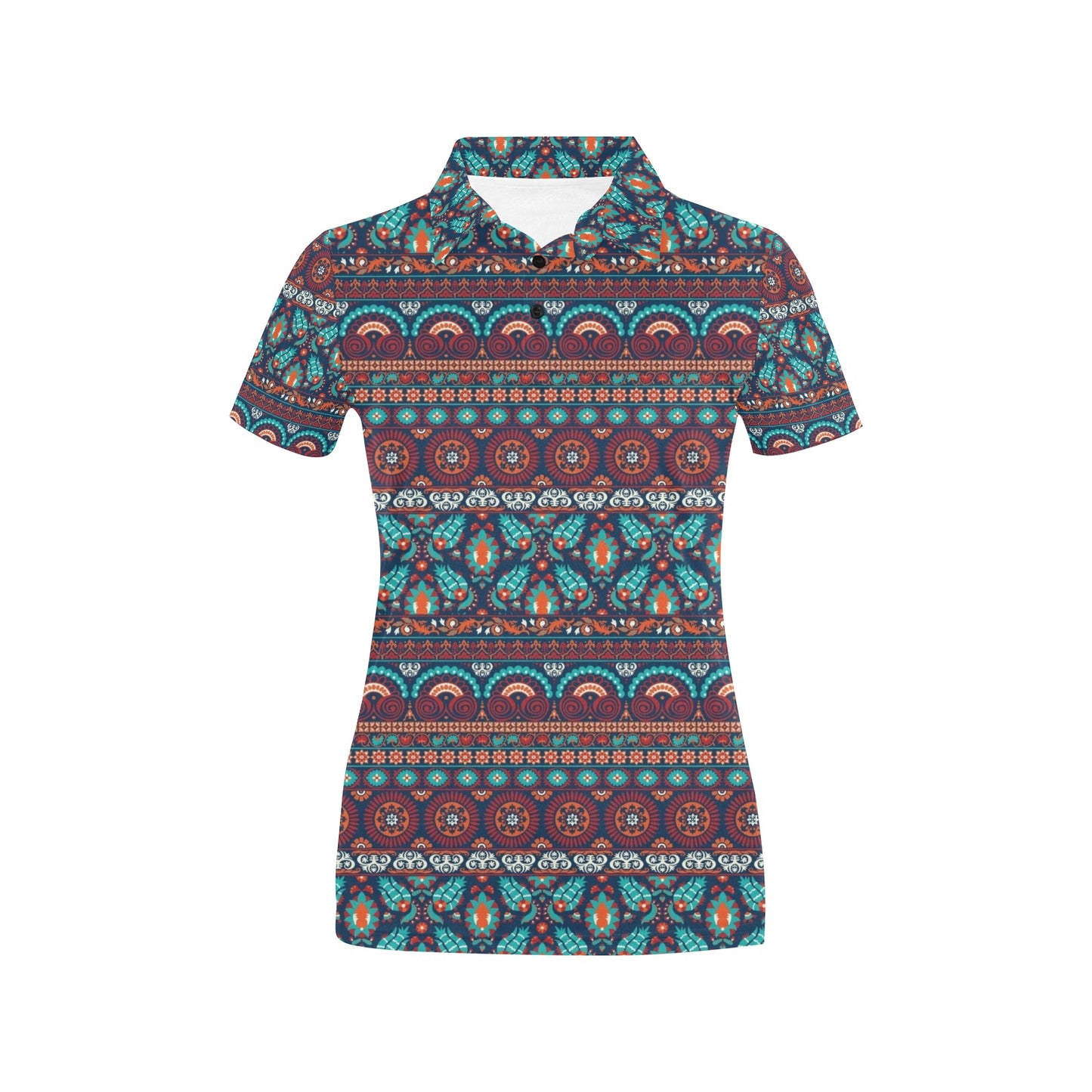 Suzani Print Design LKS302 Women's Polo Shirt