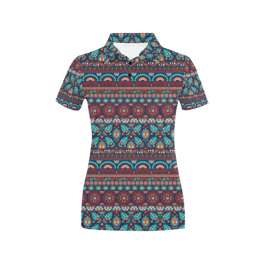 Suzani Print Design LKS302 Women's Polo Shirt
