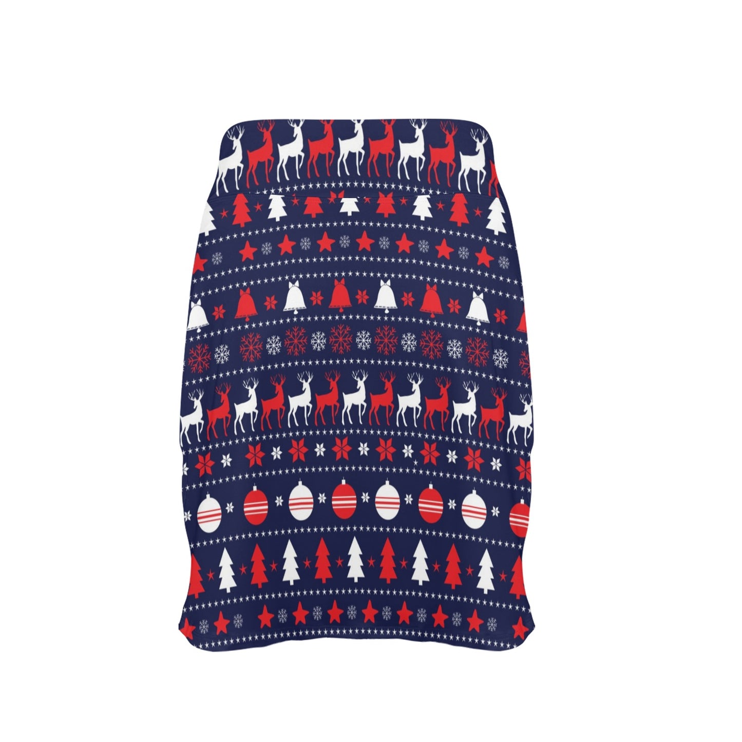 Reindeer Print Design LKS404 17" Golf & Pickleball Skort with Pockets