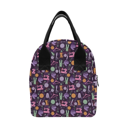 Sewing Equipment Print Design LKS306 Insulated Lunch Bag