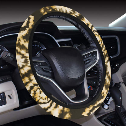Tie Dye Print Design LKS307 Steering Wheel Cover with Elastic Edge