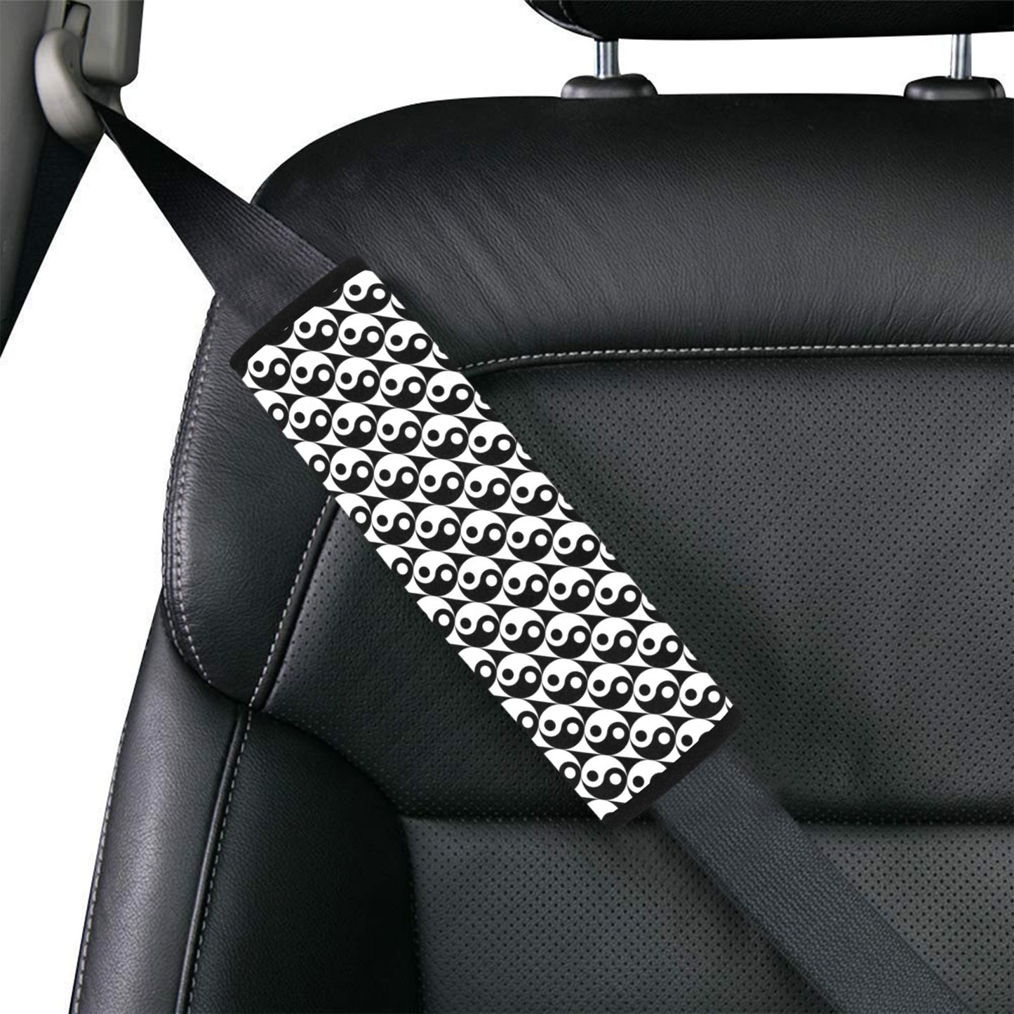 Yin Yang Print Design LKS304 Car Seat Belt Cover