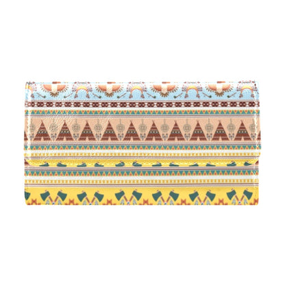 Native American Pattern Design Print Women's Trifold Wallet