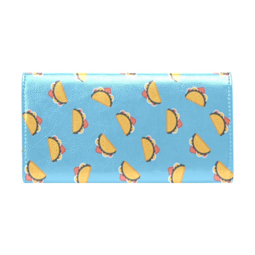 Taco Print Design LKS301 Women's Trifold Wallet