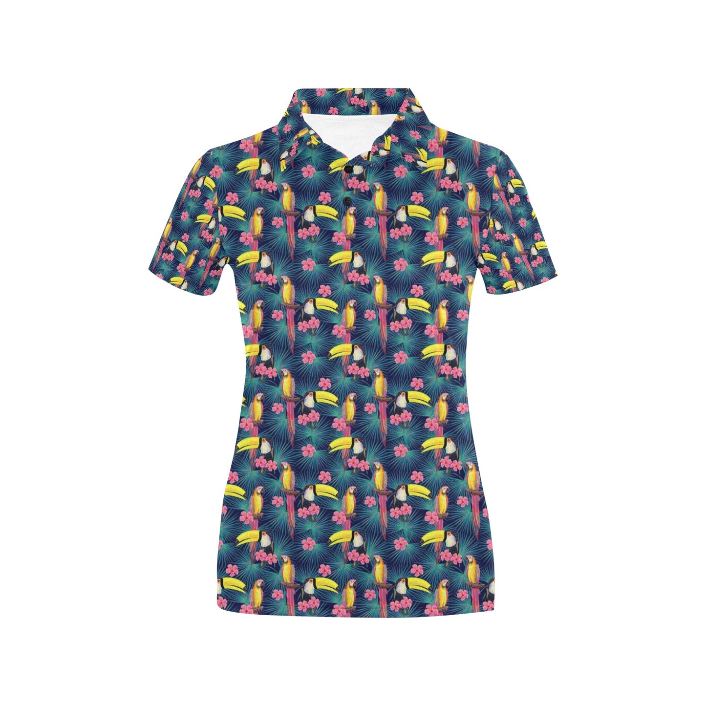 Toucan Parrot Design Women's Polo Shirt