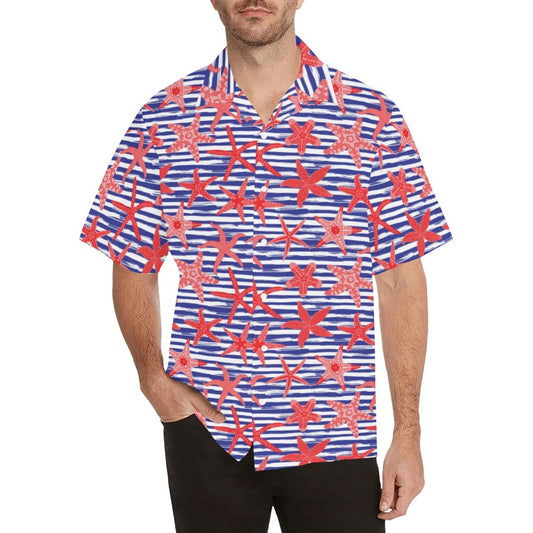 Starfish Print Design LKS401 Men's Men's Hawaiian Shirt