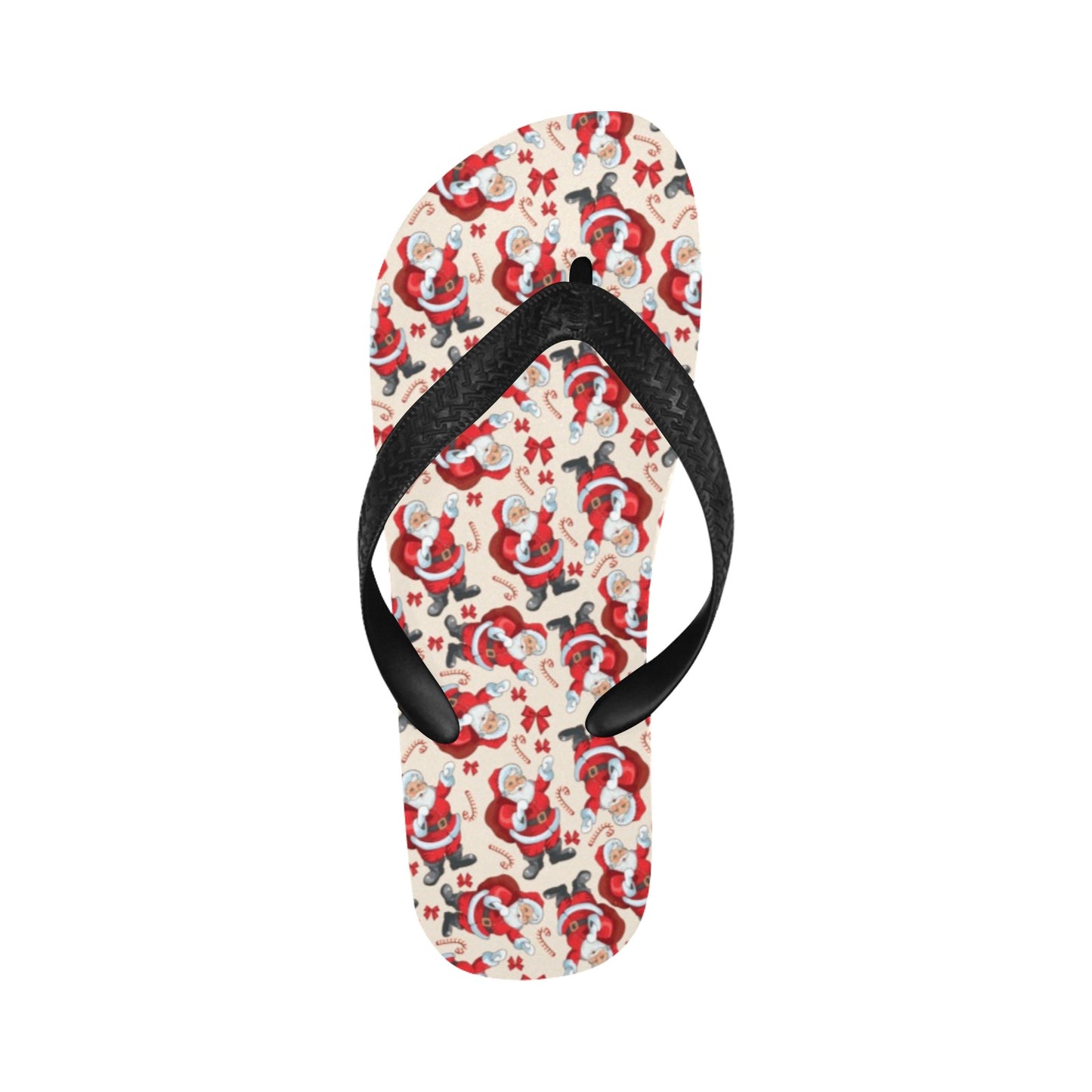 Santa Christmas Themed Print Design LKS302 Flip Flops